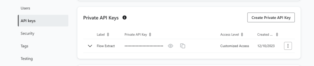 1 klaviyo api key