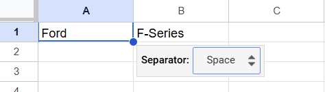 1.2.split text to columns google sheets separator