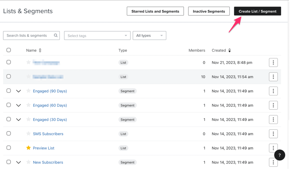 17 create list segment
