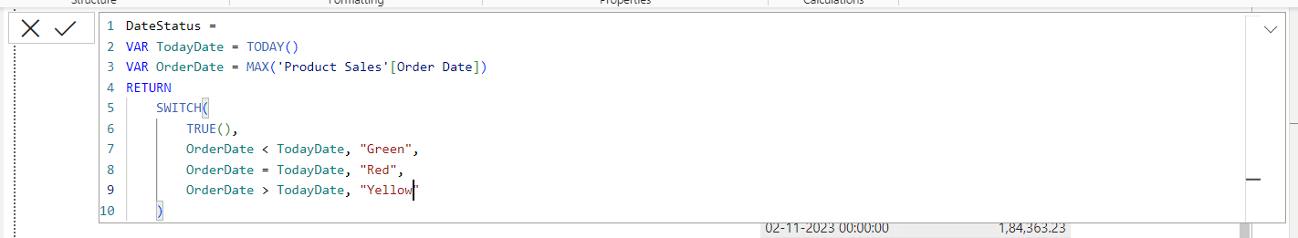 formato condicional power bi basado en la fecha