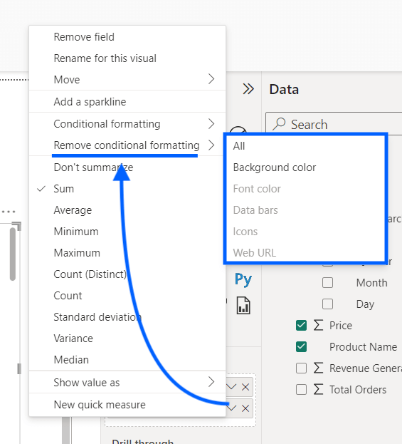 24 remove conditional formatting from power bi