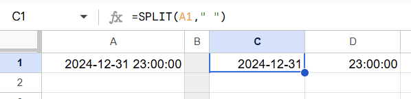 3.4.split data google sheets date