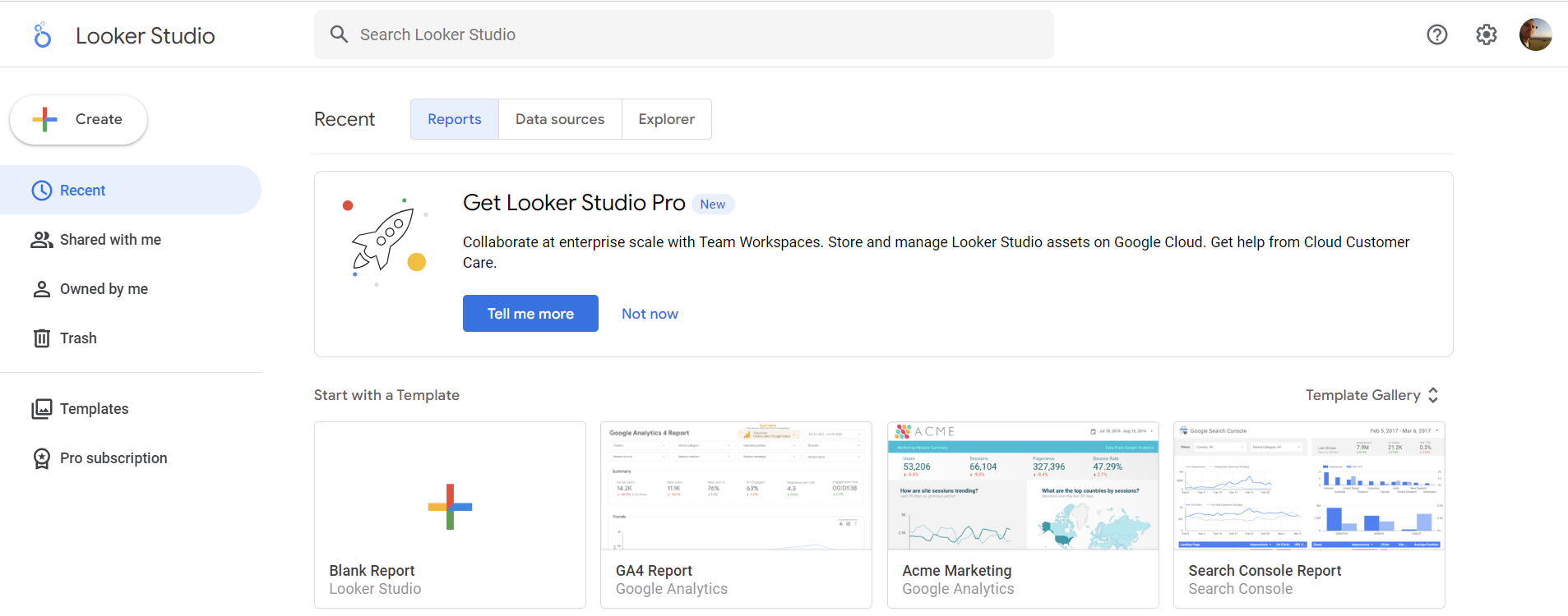 1 looker studio dashboard example