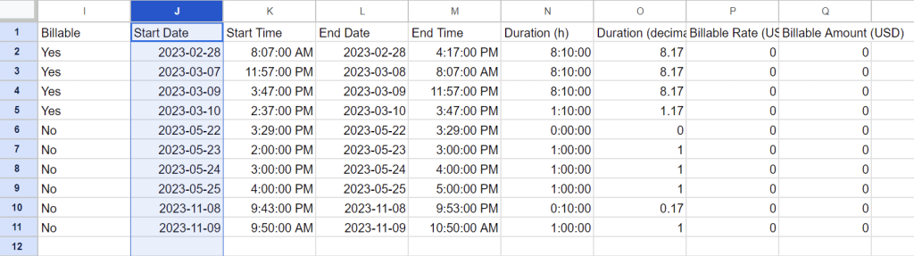 1.1 format date manually google sheets