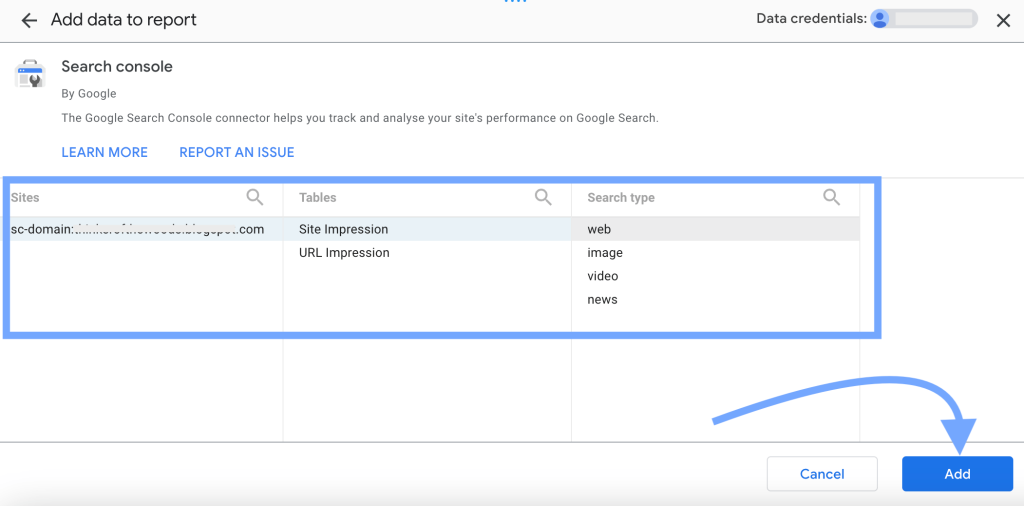 11 connect google search console data source to looker studio