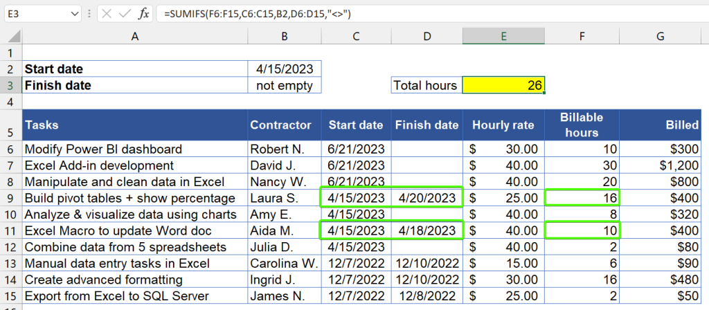 Figure 4 5 Excel SUMIF multiple columns