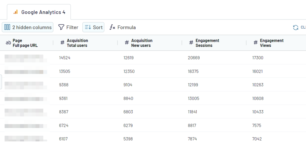 case3.report ga4 google sheets transform