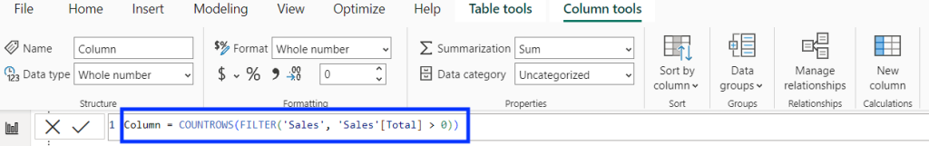 11 countif grater than zero in power bi