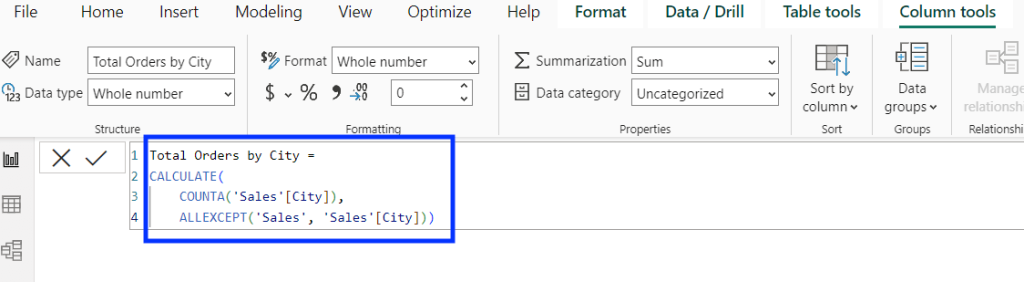 3 power bi countif dax formula