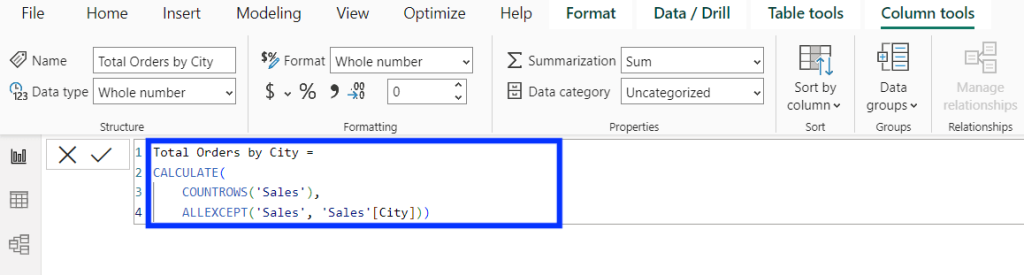 5 apply countif in power bi using countrows calculate
