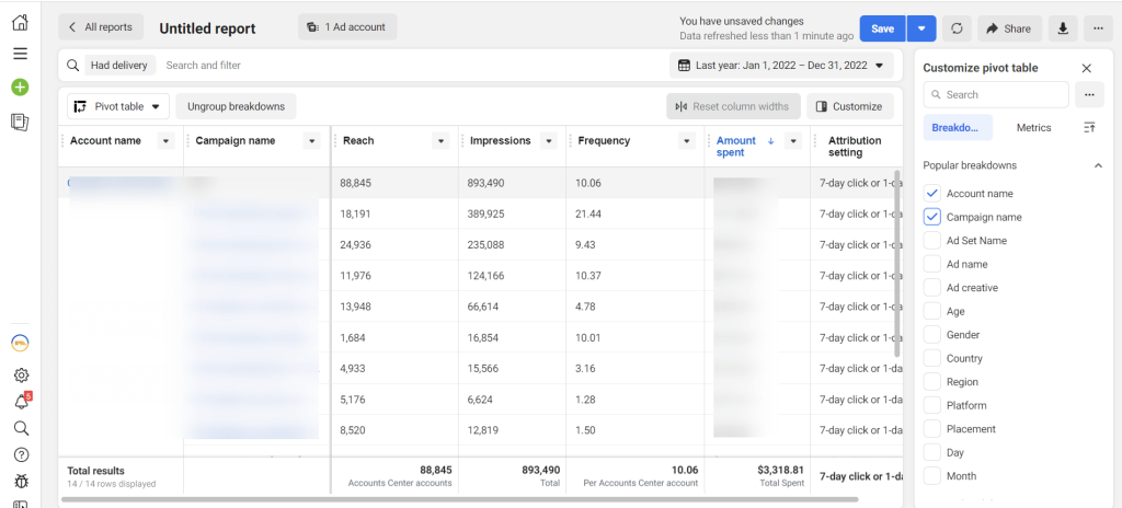6.fb ads reporting
