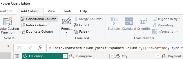 8 conditional column