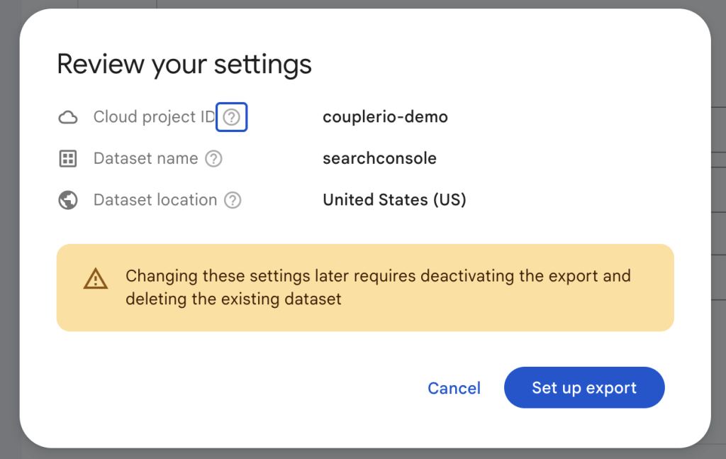 8. Google Search Console bulk data export into BigQuery