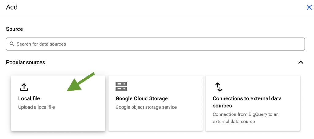 8. Pinterest Ads to BigQuery manual data export 3