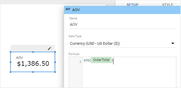 Figure 1.2.1. Using a function in a formula