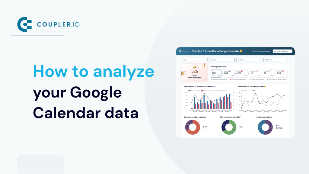 How to analyze your Google Calendar data