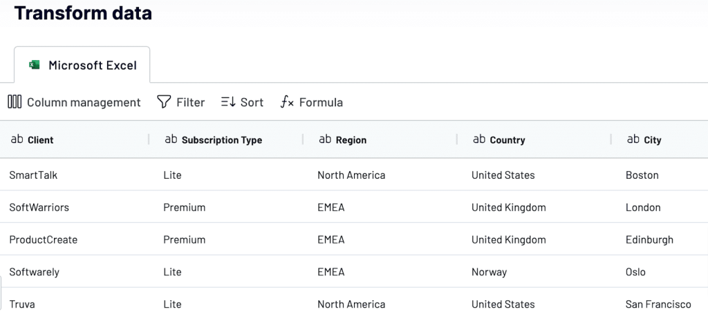 link Excel Sheets Coupler Transform