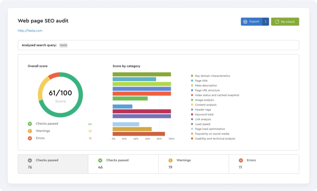 01 se ranking interface