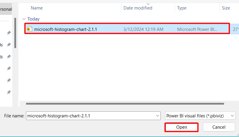 10 import the github histogram file