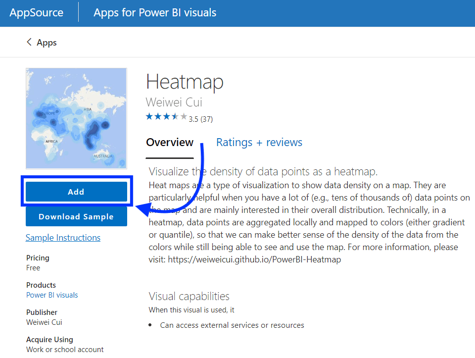 12 add power bi heatmap visual