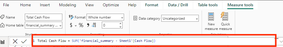 15 total cash flow