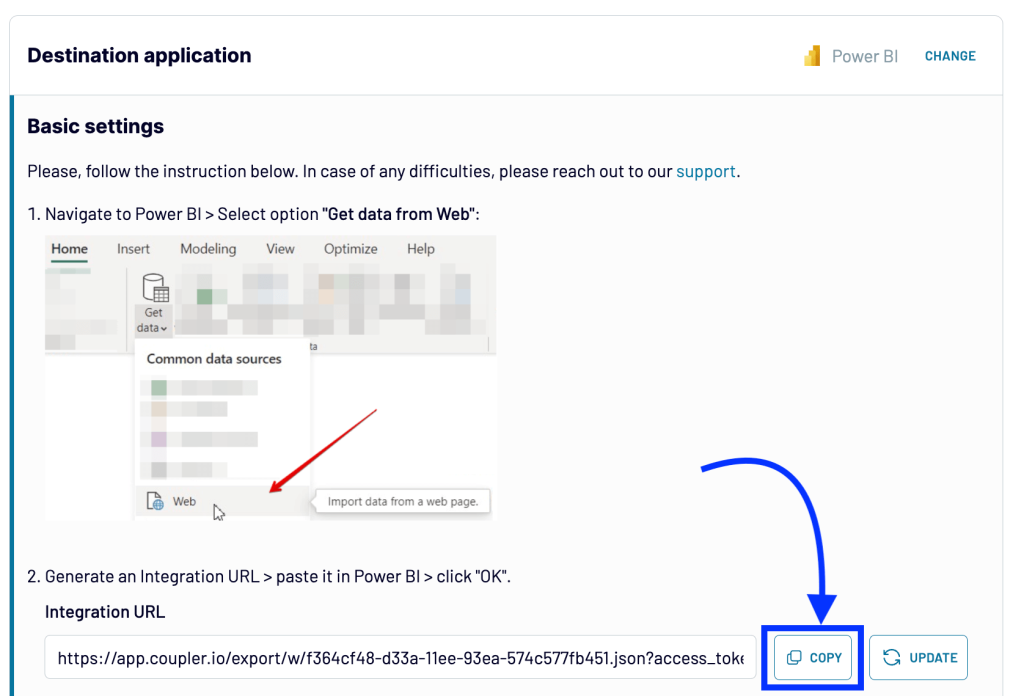 16 generate power bi integration url
