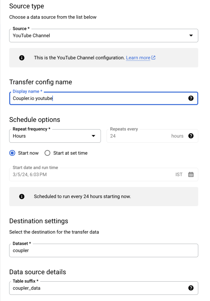 17 bigquery source setup