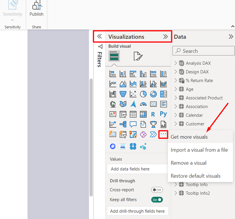 2 click on get more visual option