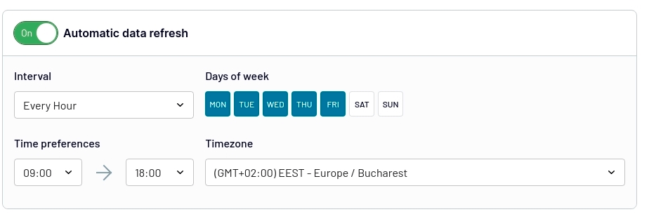 5 schedule updates