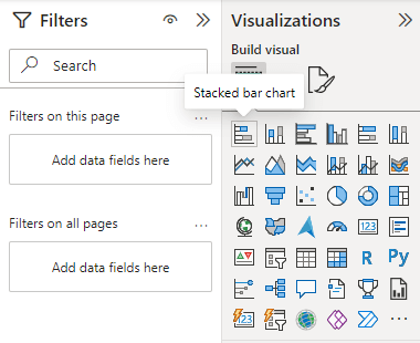 5 visualizations pane