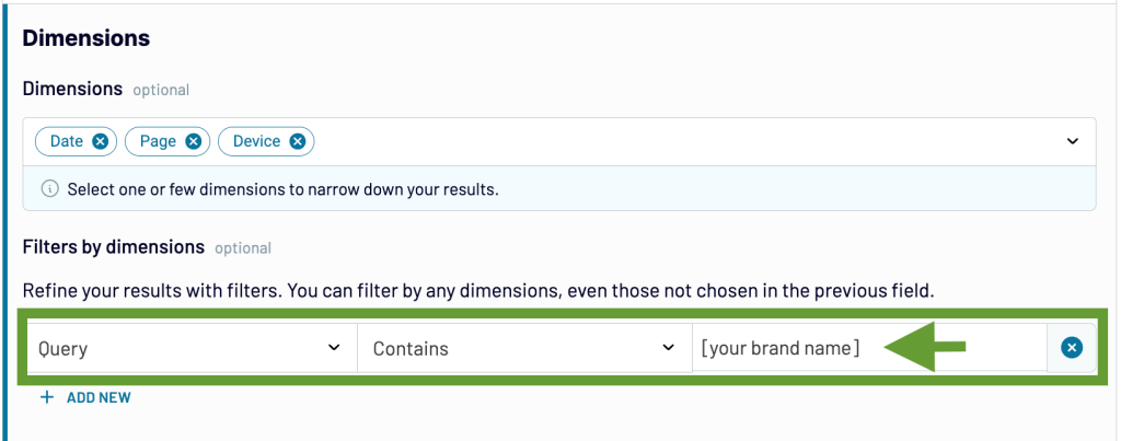 5. filter out data on branded traffic