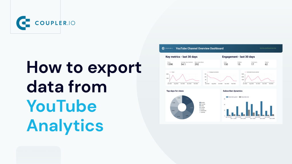 How to export data from YouTube analytics