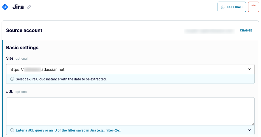 1. Adjusting the basic settings to collect Jira data with Coupler.io