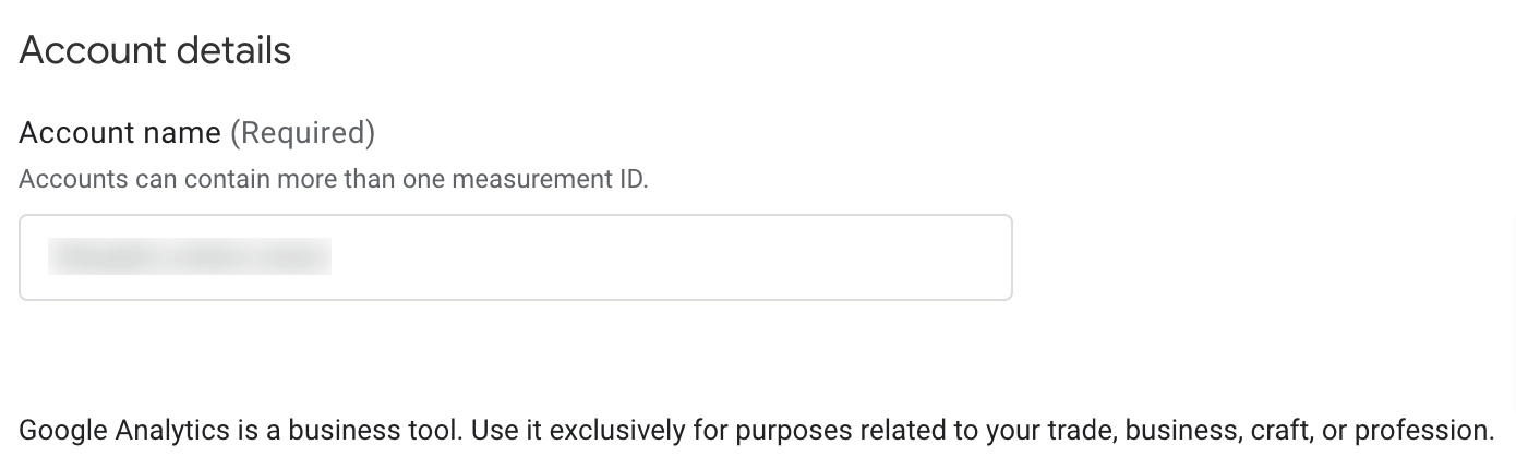 1.1 account name