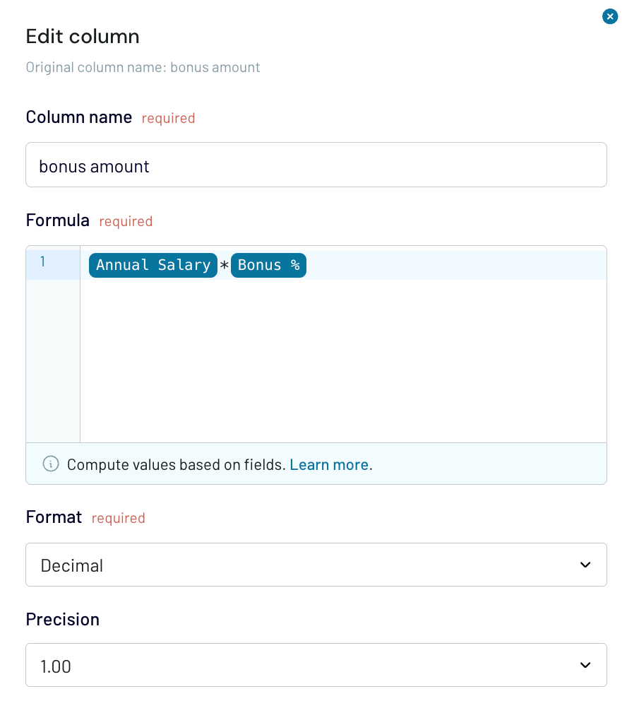 10 custom columns