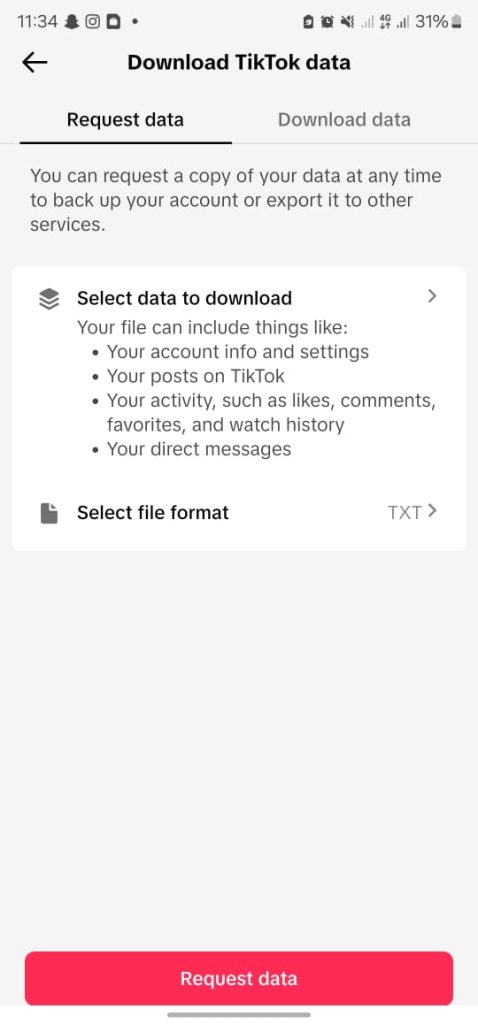 10 request data