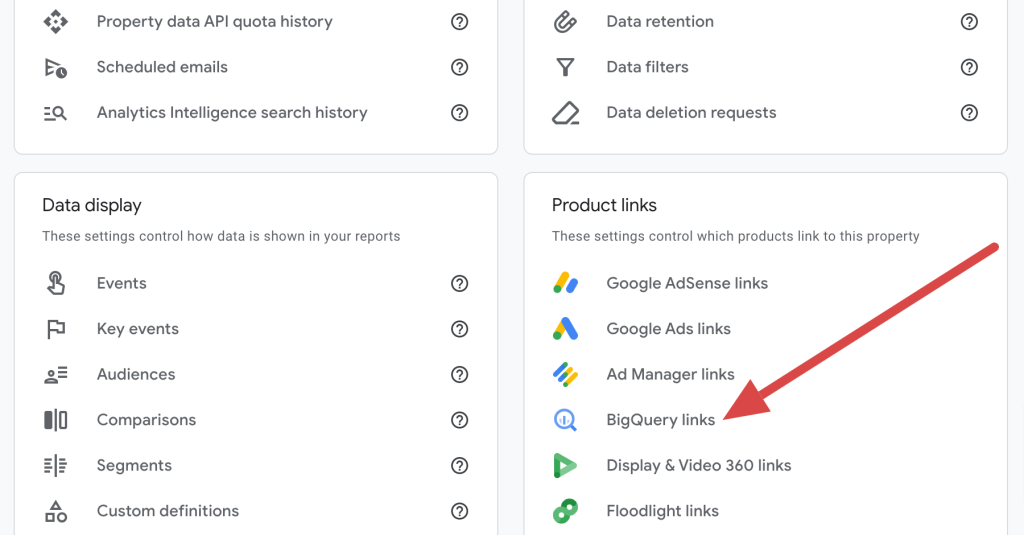 10. BigQuery links