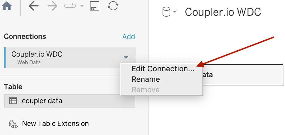 10.1 edit connection