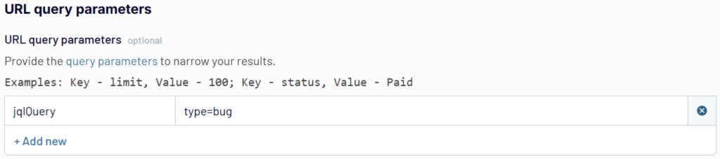 12.3. Inserting URL query parameters to export data from Jira Server with Coupler.io