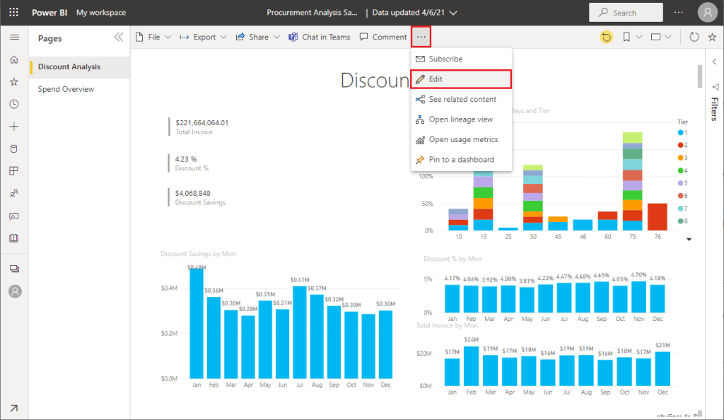 13 edit dashboard