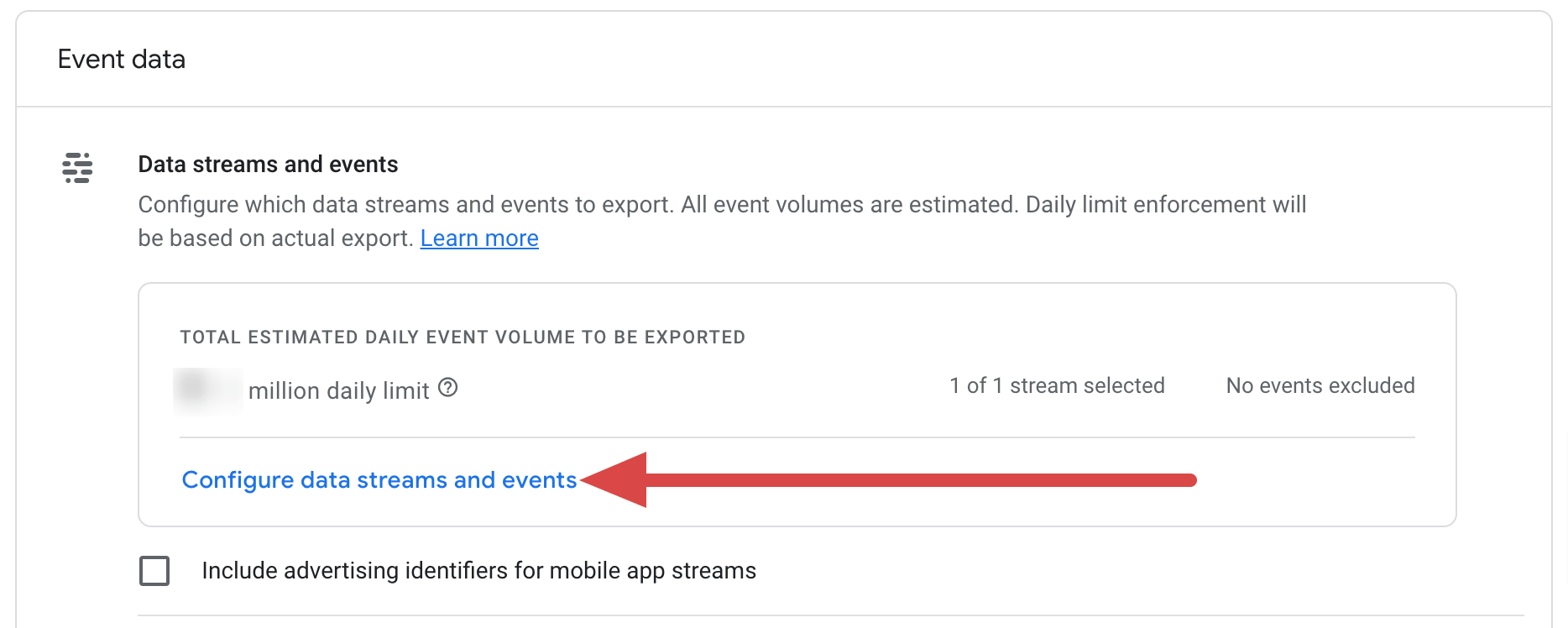 Configurar fluxos de dados e eventos