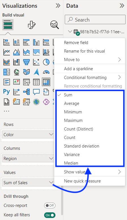 16 power bi pivot table data summarization