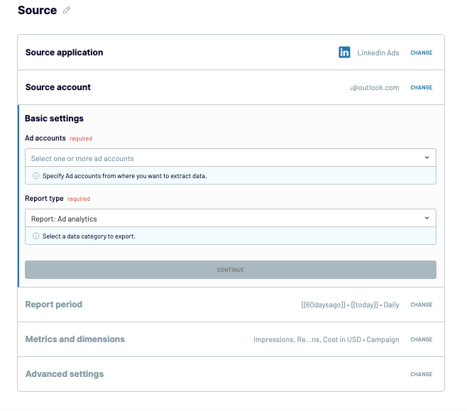 16 Source Settings