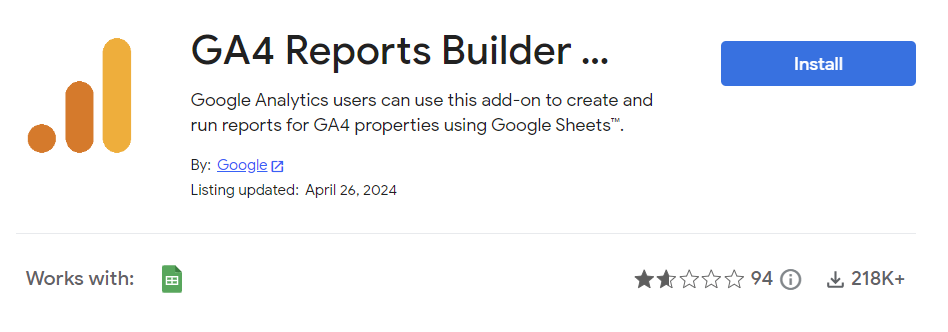 2.1ga4 reports builder