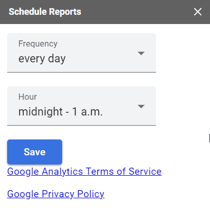 3ga4 reports builder schedule report