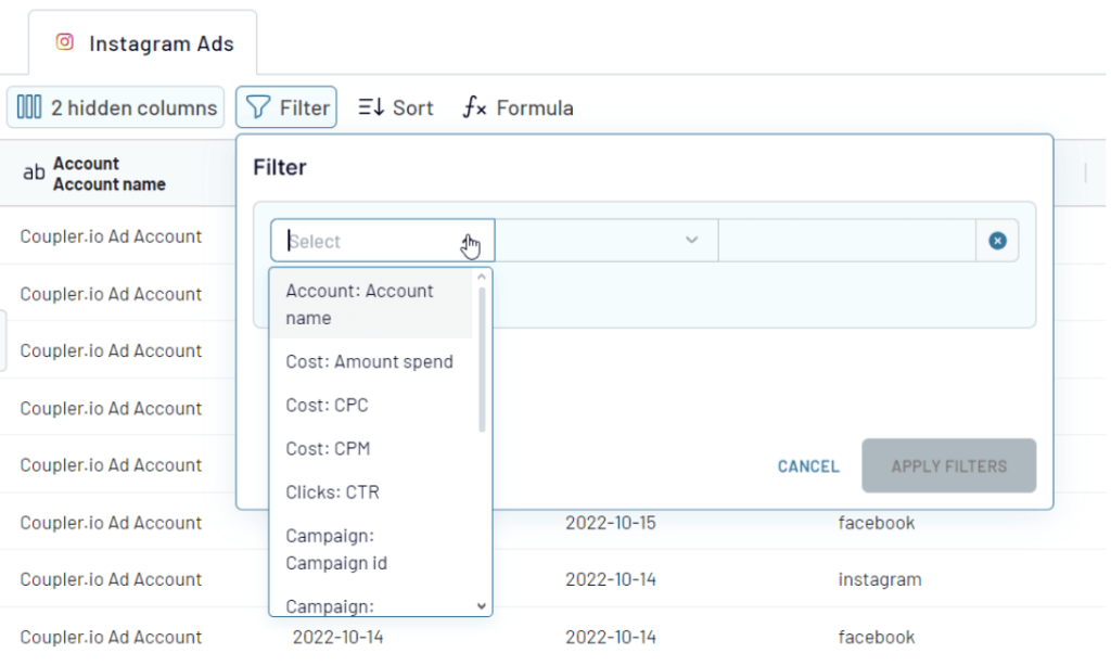 4 coupler instagram ads automating exports