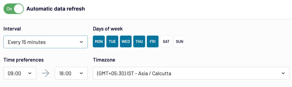 4 schedule updates