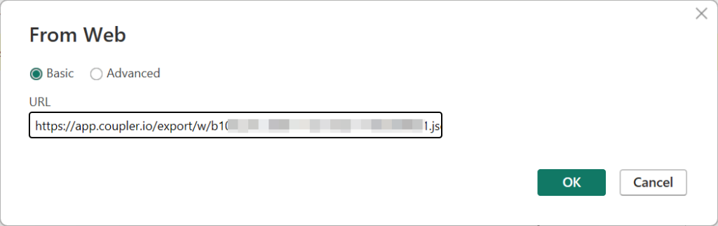 4.load data power bi integration url