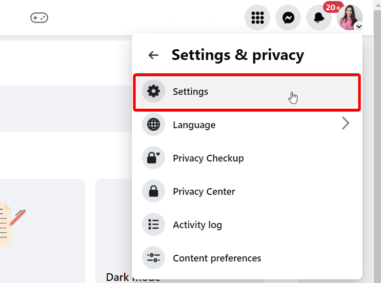 5.facebook export personal data settings