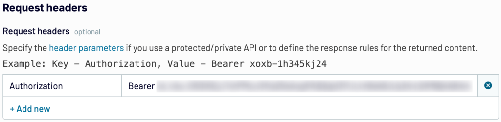 6. Specifying request headers for Stripe data export with Coupler.io